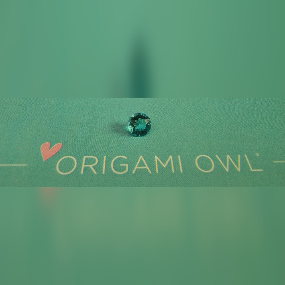 Origami Owl blue/green jewel